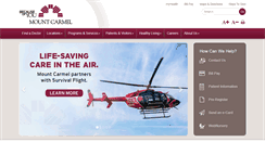 Desktop Screenshot of mountcarmelhealth.com